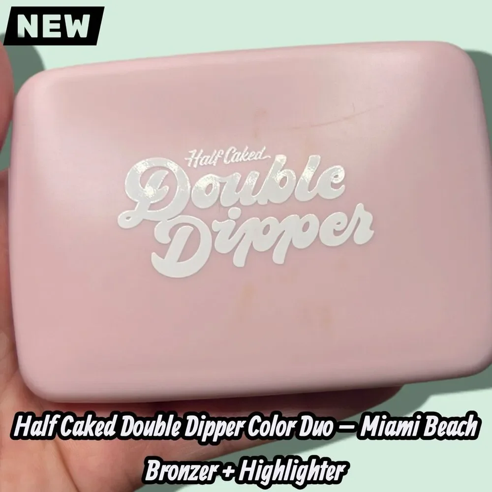 NEW Half Caked Double Dipper Color Duo – Miami Beach Bronzer + Highlighter